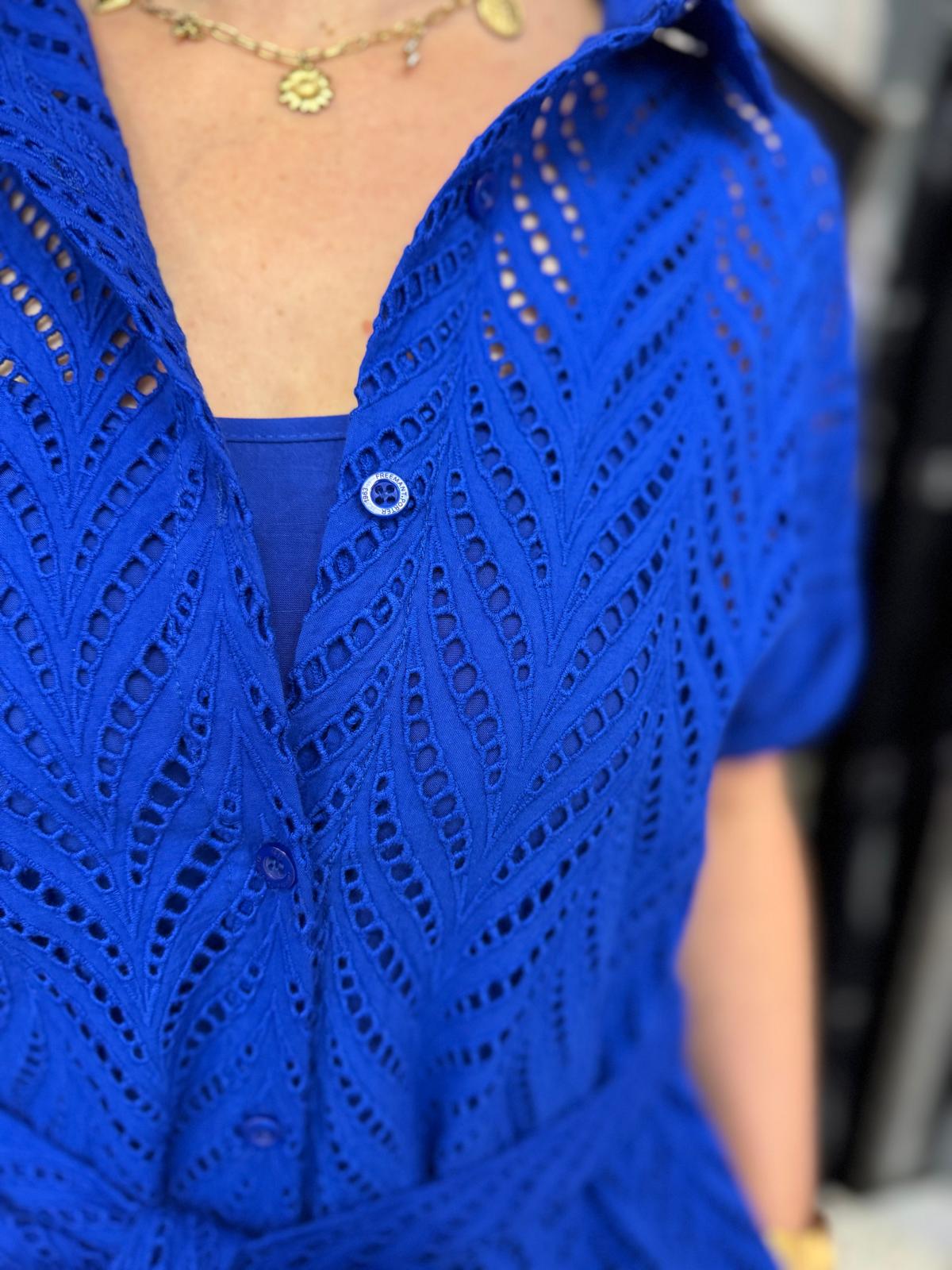 Robe chemise Femme dazzling blue
