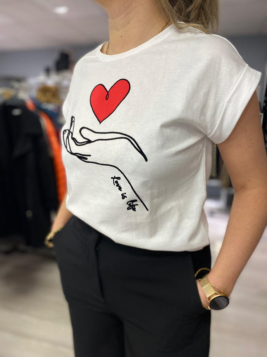 T-shirt coeur