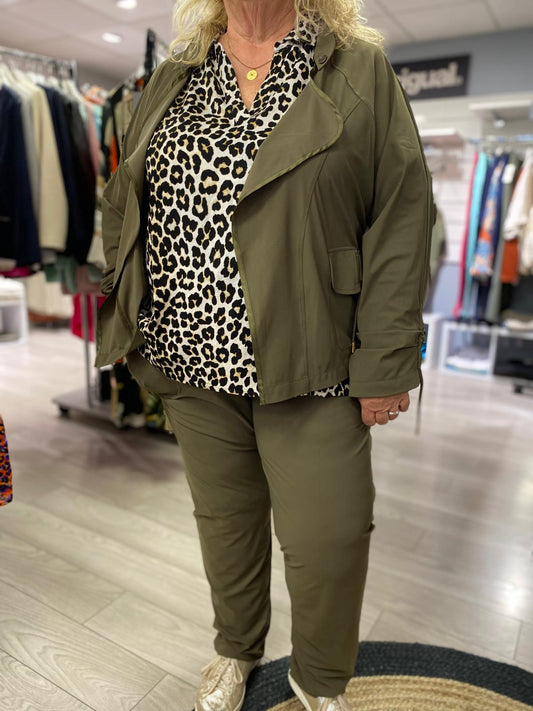 Pantalon cargo kaki