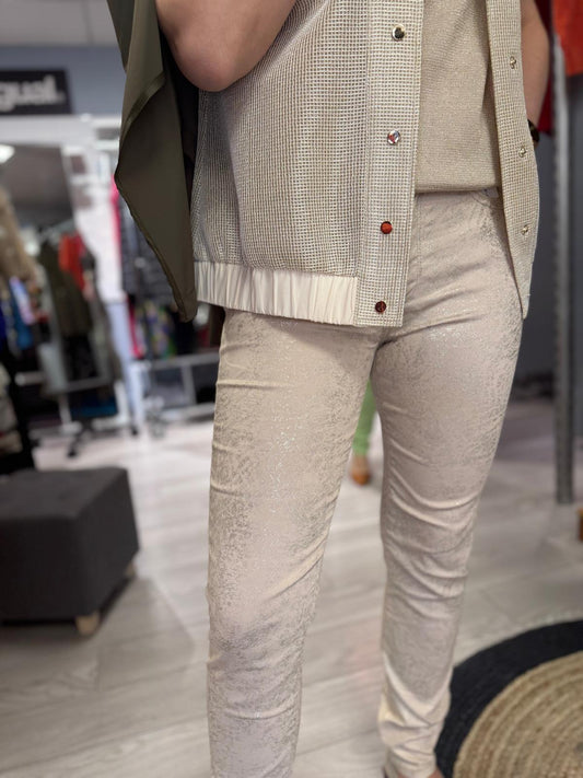 jean skinny avec imprimé scintillant